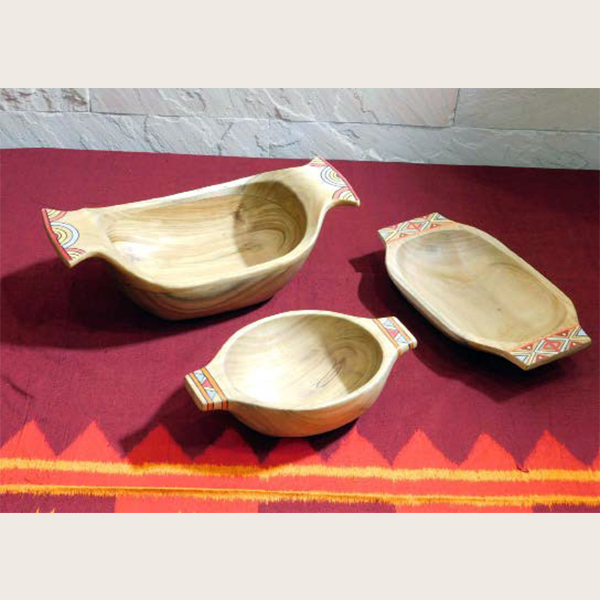 Akushmoni wood salad bowl- oblong